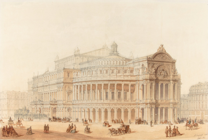 Alphonse Crépinet - Nouvel Opéra, vue perspective}