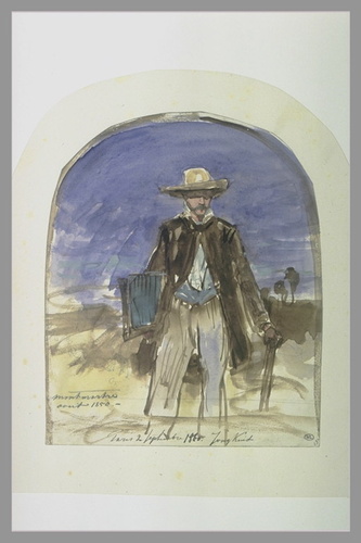 Johan Barthold Jongkind - Autoportrait sous le soleil