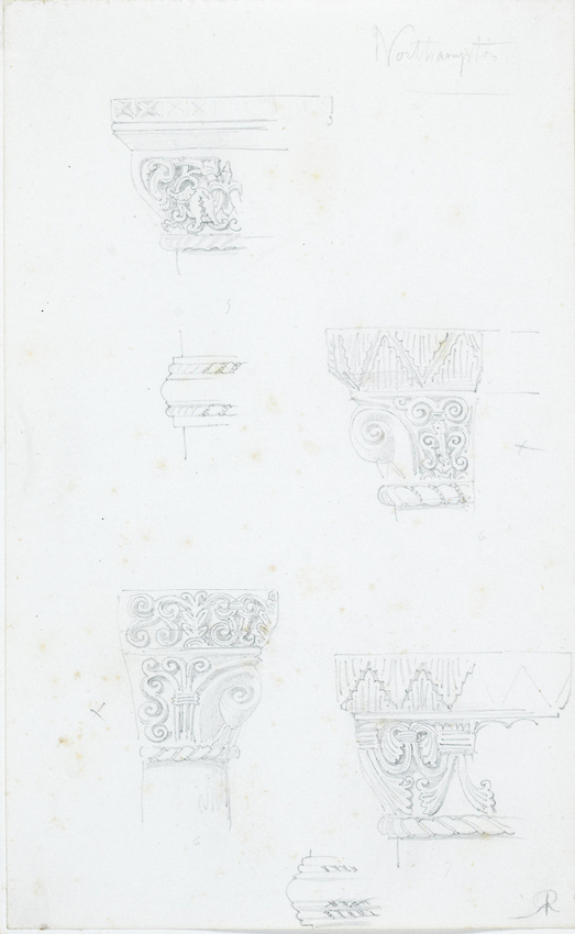 Victor Ruprich-Robert - Chapiteaux et bases de colonnes de la cathédrale de Nort...