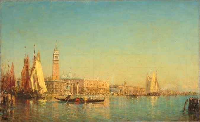 Félix Ziem - Venise, vue du palais des Doges et du quai des Esclavons