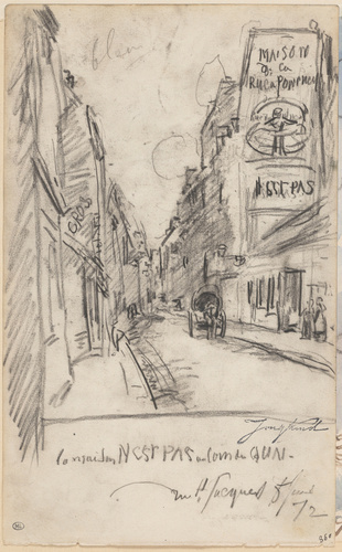 Johan Barthold Jongkind - La rue Saint-Jacques, à Paris