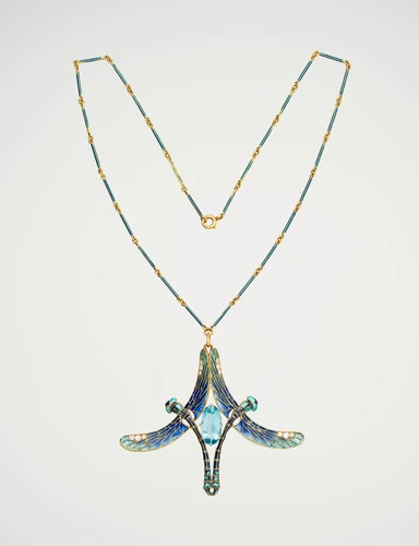 René Lalique - Pendant de cou et chaîne