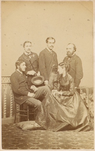 Comte et comtesse de Richemont, comte Raymond de Kergorlay, comte Pierre de Kergorlay, comte Christian de Kergorlay