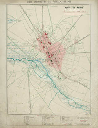 Ernest Kalas - Plan de Reims au IIIe siècle