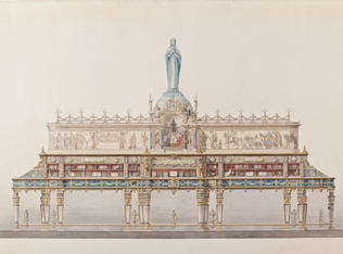 Emile Reiber - Bibliothèque monumentale pour le Vatican