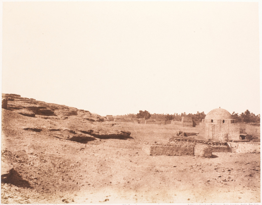 Félix Teynard - Deîr - Village et tombeau