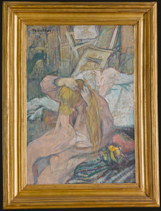 Femme se coiffant. Celle qui se peigne - Henri de Toulouse-Lautrec