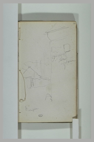 Alphonse de Neuville - Détail de rue à Pierrefonds