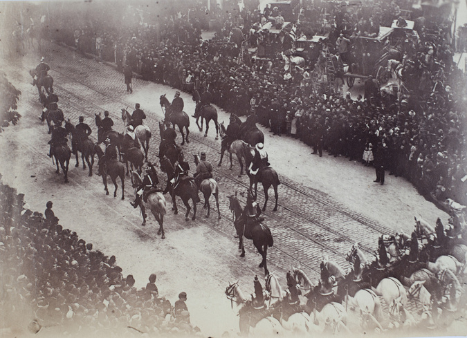 Albert Londe - Obsèques de Victor Hugo, cortège