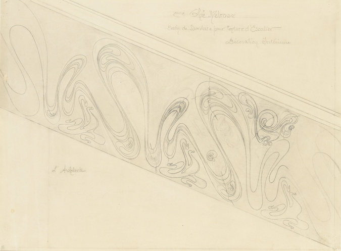 Hector Guimard - Paris 9e, 16 et 18 rue Saint-Lazare, Salon de thé Melrose et th...