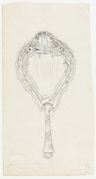 Pierre Brun - Projet de monogramme pour la Revue des Arts Décoratifs (RAD), bust...