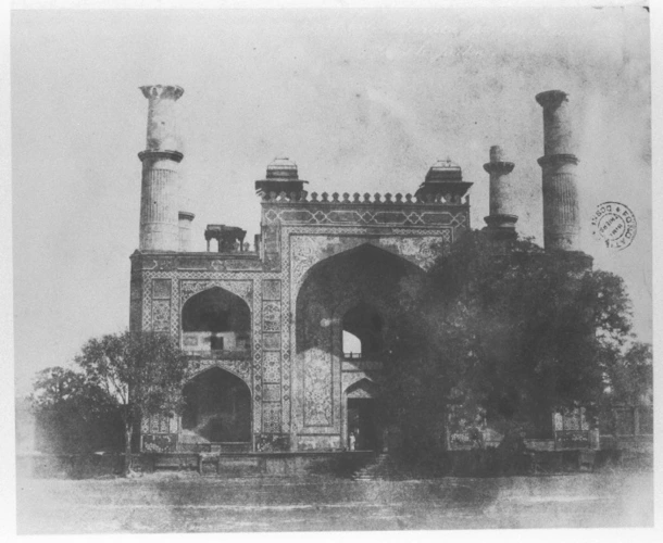 Alexis de Lagrange - Secundra près d'Agra, entrée du Tombeau d'Akber
