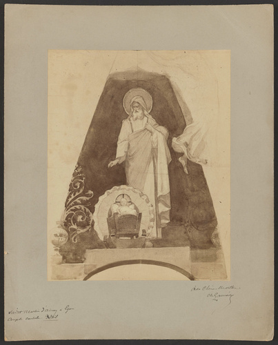D. Freuler - Lyon, église Saint-Martin d'Ainay, photographie d'une étude pour sa...