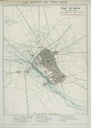 Ernest Kalas - Plan de Reims au XVIIe siècle