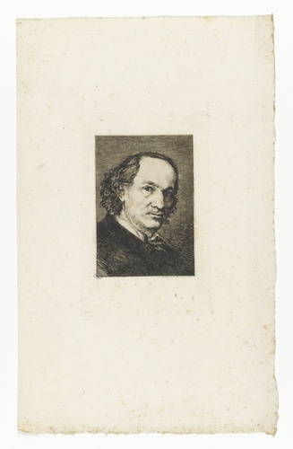 Félix Bracquemond - Portrait de Baudelaire, en buste, de trois quarts à droite