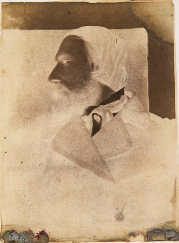 Auguste Vacquerie - Autoportrait en buste, de profil