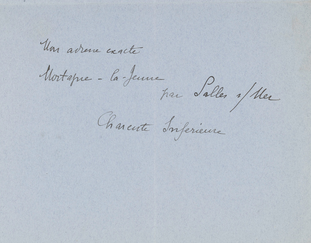 André Derain - Correspondance manuscrite : André Derain à Paul Guillaume