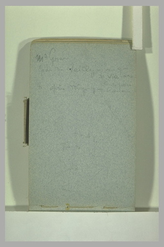 François Pompon - Annotations manuscrites et croquis illisible