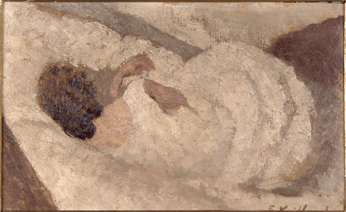 Edouard Vuillard - Femme couchée de dos