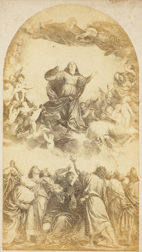 Fratoddi - Gravure représentant "L'Assomption" du Titien (1516-1518) de l'église...