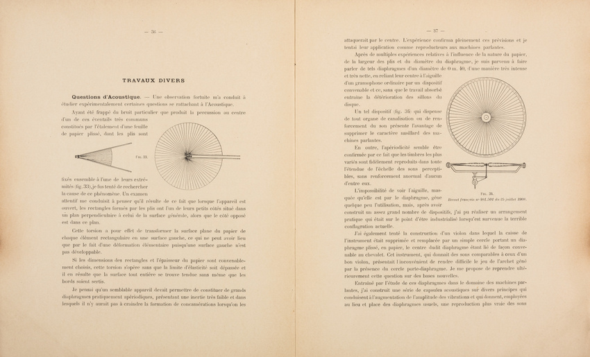 Louis Lumière - Notice sur les titres et travaux de Monsieur Louis Lumière
