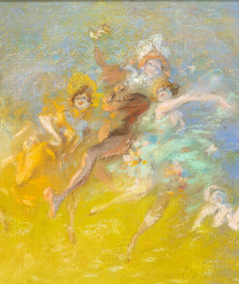 pastel, Jules Chéret, Fête de nuit, vers 1893/94-1900