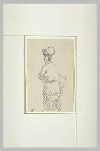 Edouard Manet - Femme, debout, coiffé d'un chapeau