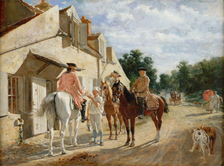 Ernest Meissonier - Au Tourne-Bride