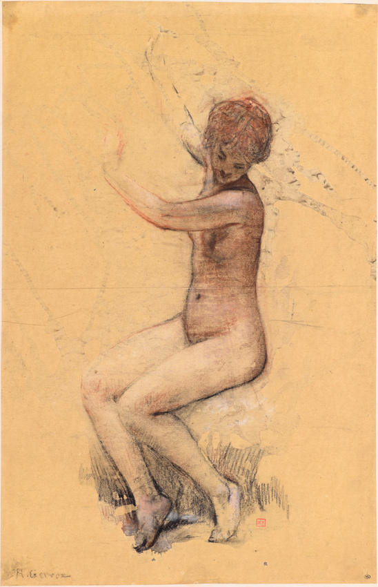 Henri Gervex - Femme nue assise