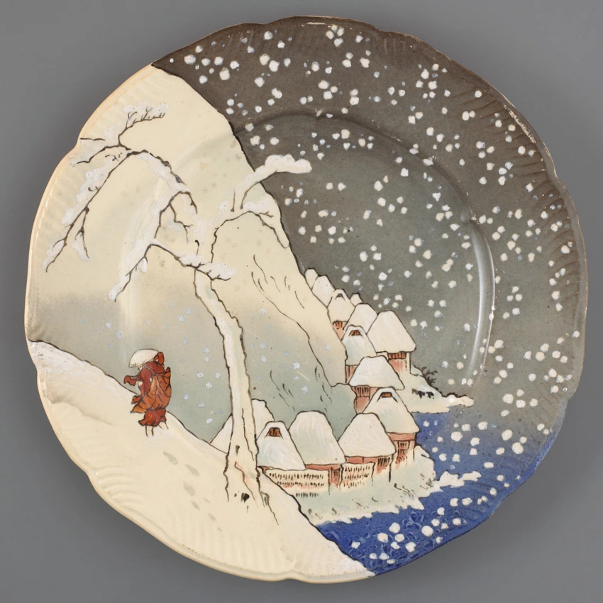 Assiette plate, service "Lambert-Rousseau" - Henri Lambert