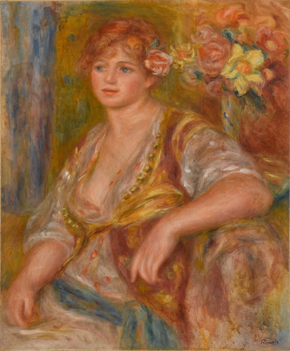Auguste Renoir - Blonde à la rose