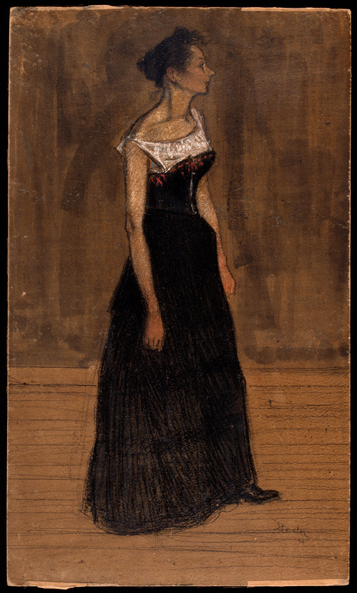 Théophile Alexandre Steinlen - Femme debout de profil