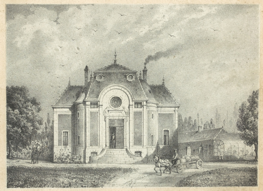 Anonyme - Vue du Castel de Dijon, façade antérieure