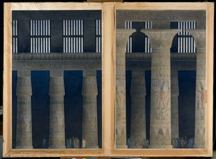 Salle hypostyle du temple de Karnak - Victor Ruprich-Robert