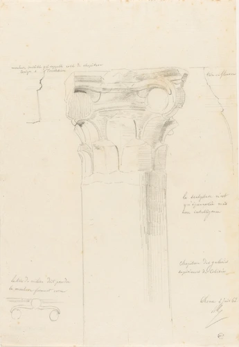 Alphonse Gosset - Colisée de Rome, chapiteau des galeries supérieures