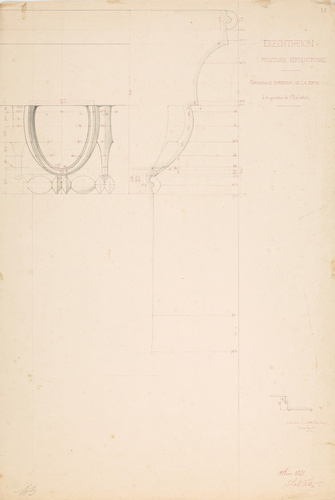 Jacques Martin Tetaz - Athènes, Erechtéion, chambranle supérieur de la porte
