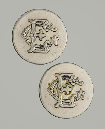 Anonyme - Bouton aux initiales de Gustave Eiffel