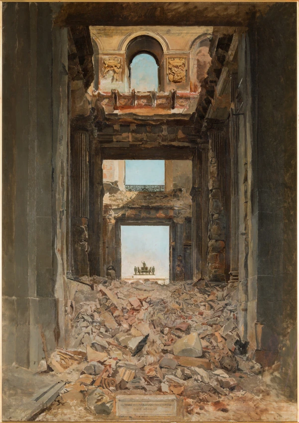 Ernest Meissonier - Ruines des Tuileries