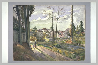 Paul Gachet - Vue d'Auvers-sur-Oise