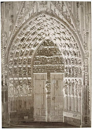 Henri Le Secq - Strasbourg (Haut-Rhin) - Portail central de la façade ouest, cat...