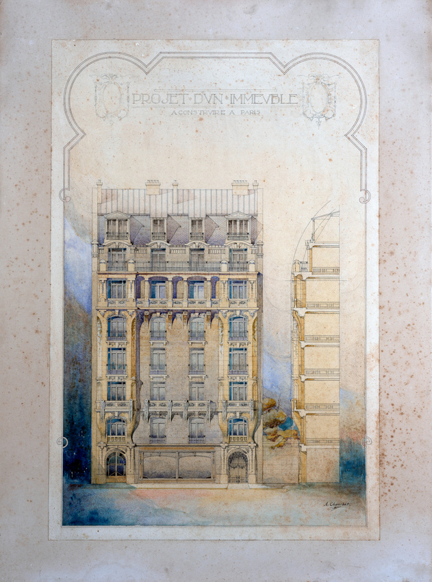 Antoine Chauchat - Projet d'un immeuble à construire à Paris