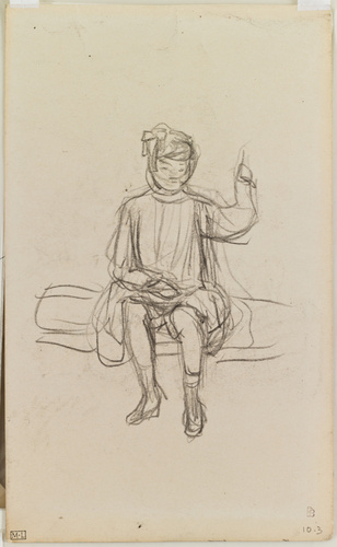Pierre Bonnard - Petite fille assise