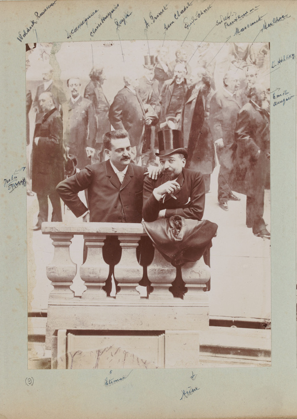 Henri Mairet - Emmanuel Arène, homme politique (à d. de l'image) et un inconnu