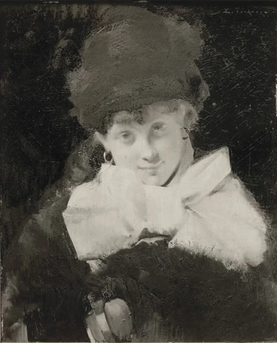 Edouard Toudouze - Portrait de la femme de l'artiste