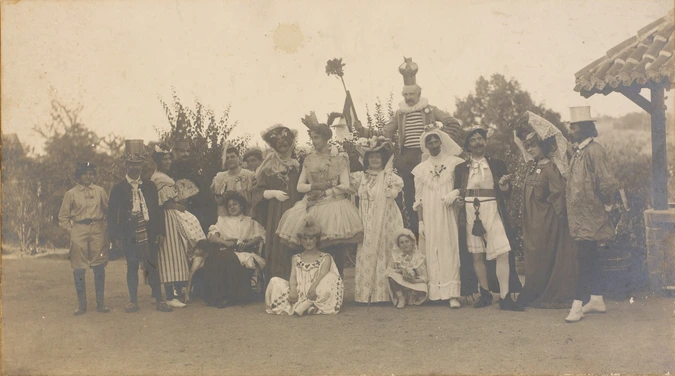 Paul Haviland - Paul Haviland en danseuse vers 1913-14, dans le Limousin probabl...