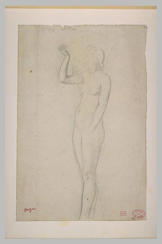 Edgar Degas - Femme nue, debout, de trois quarts à gauche