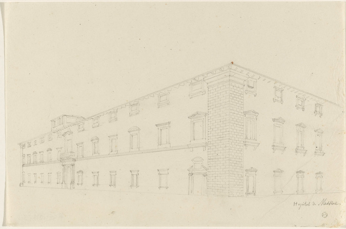 Alphonse Gosset - Hôpital de Messine, une perspective