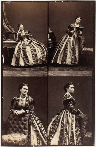 André Adolphe Eugène Disdéri - Mme Rousseau en quatre poses