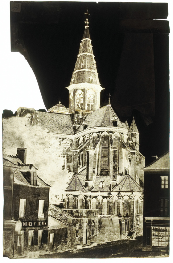 Edouard Baldus - Semur-en-Auxois (Côte-d'Or) - Chevet, église Notre-Dame