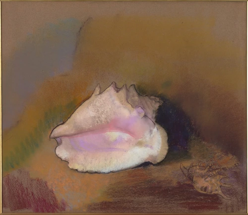 pastel, Odilon Redon, La coquille, en 1912